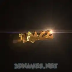 tmcc in Golden Sparkle style - 3D name wallpaper