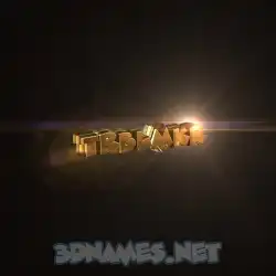 trblmkr in Golden Sparkle style - 3D name wallpaper