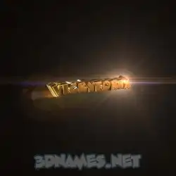 vickytoria in Golden Sparkle style - 3D name wallpaper
