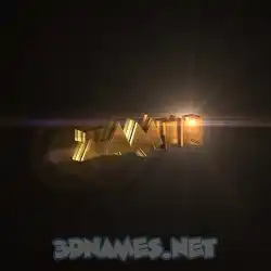 zamin in Golden Sparkle style - 3D name wallpaper