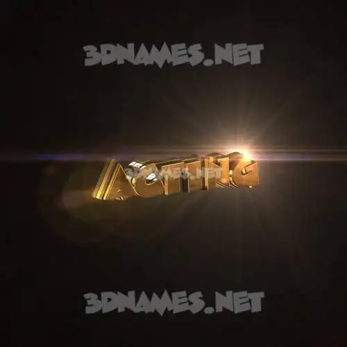 acting in Golden Sparkle style - 3D name wallpaper acting in Golden Sparkle style - 3D name wallpaper