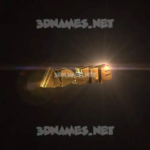 adjie in Golden Sparkle style - 3D name wallpaper