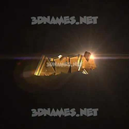 akim in Golden Sparkle style - 3D name wallpaper