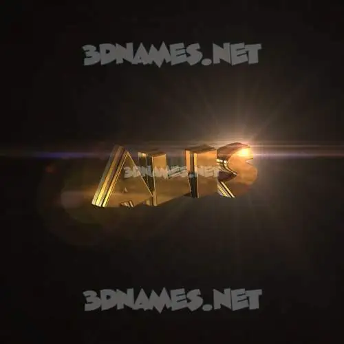 alis in Golden Sparkle style - 3D name wallpaper alis in Golden Sparkle style - 3D name wallpaper