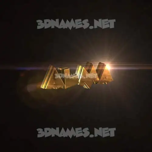 alma in Golden Sparkle style - 3D name wallpaper alma in Golden Sparkle style - 3D name wallpaper