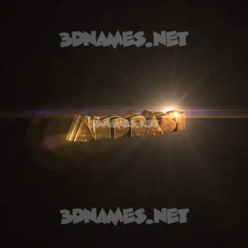 andrabi in Golden Sparkle style - 3D name wallpaper andrabi in Golden Sparkle style - 3D name wallpaper