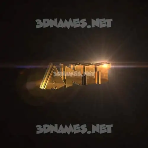 anit in Golden Sparkle style - 3D name wallpaper anit in Golden Sparkle style - 3D name wallpaper
