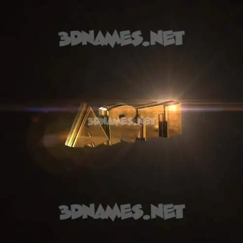 arti in Golden Sparkle style - 3D name wallpaper arti in Golden Sparkle style - 3D name wallpaper