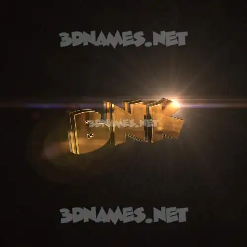 bnk in Golden Sparkle style - 3D name wallpaper bnk in Golden Sparkle style - 3D name wallpaper