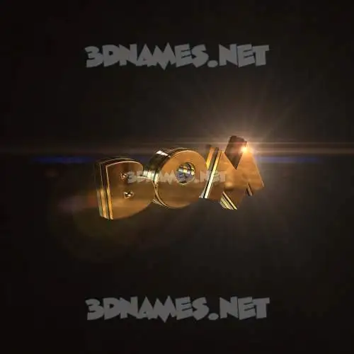bom in Golden Sparkle style - 3D name wallpaper bom in Golden Sparkle style - 3D name wallpaper