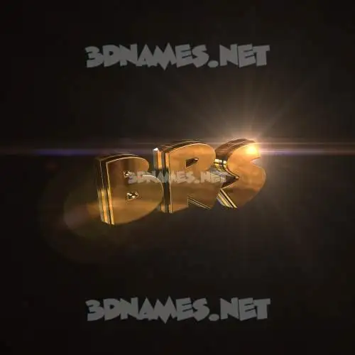 brs in Golden Sparkle style - 3D name wallpaper brs in Golden Sparkle style - 3D name wallpaper