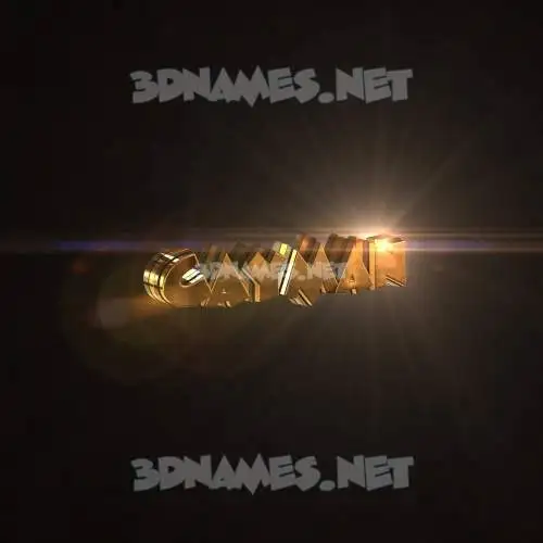 cayman in Golden Sparkle style - 3D name wallpaper cayman in Golden Sparkle style - 3D name wallpaper