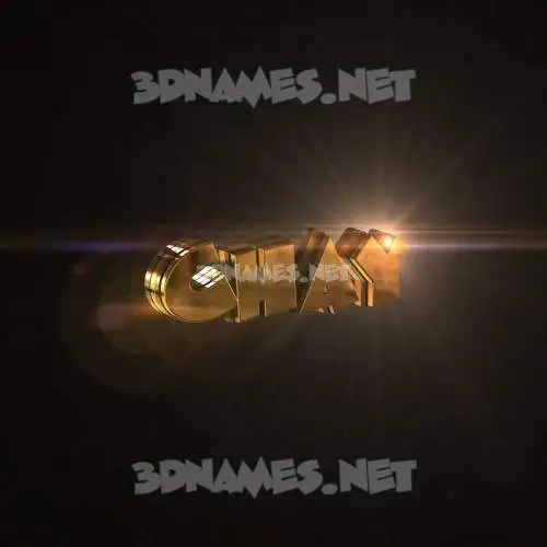 chay in Golden Sparkle style - 3D name wallpaper chay in Golden Sparkle style - 3D name wallpaper