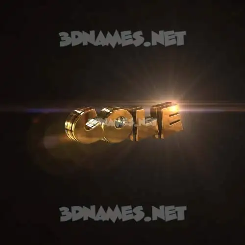 cole in Golden Sparkle style - 3D name wallpaper cole in Golden Sparkle style - 3D name wallpaper