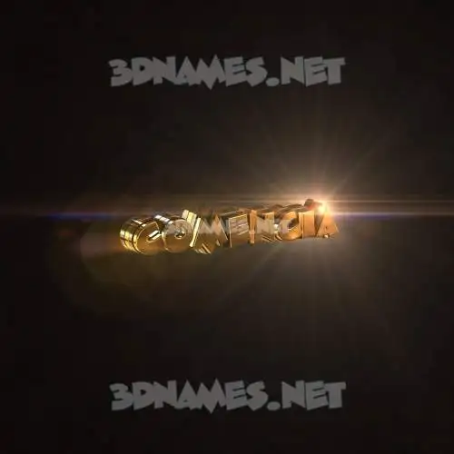 comencia in Golden Sparkle style - 3D name wallpaper comencia in Golden Sparkle style - 3D name wallpaper