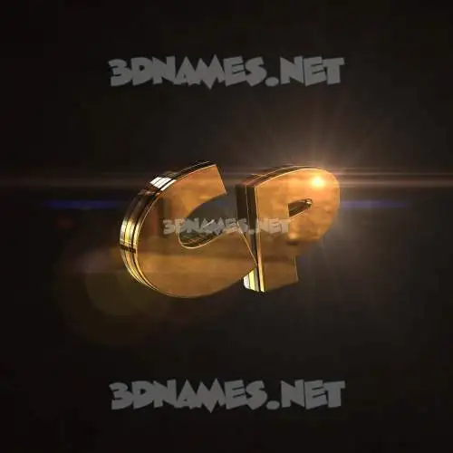 cp in Golden Sparkle style - 3D name wallpaper cp in Golden Sparkle style - 3D name wallpaper