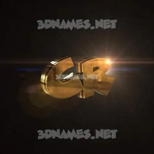 cr in Golden Sparkle style - 3D name wallpaper cr in Golden Sparkle style - 3D name wallpaper