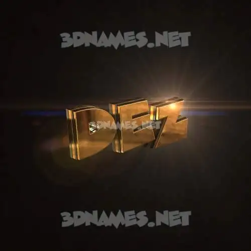 dez in Golden Sparkle style - 3D name wallpaper dez in Golden Sparkle style - 3D name wallpaper