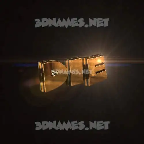 die in Golden Sparkle style - 3D name wallpaper die in Golden Sparkle style - 3D name wallpaper