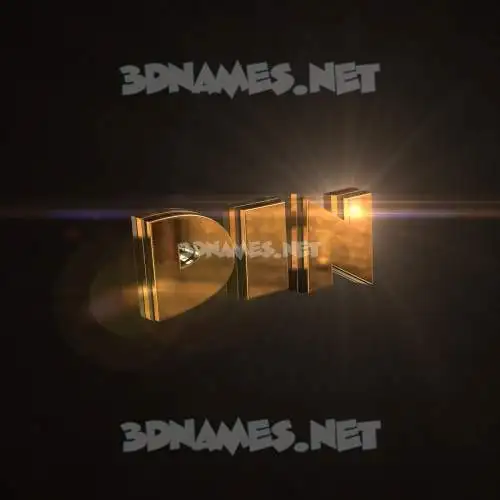 din in Golden Sparkle style - 3D name wallpaper din in Golden Sparkle style - 3D name wallpaper
