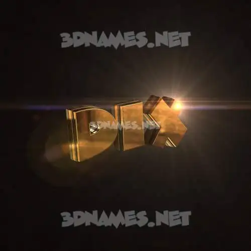 dix in Golden Sparkle style - 3D name wallpaper dix in Golden Sparkle style - 3D name wallpaper