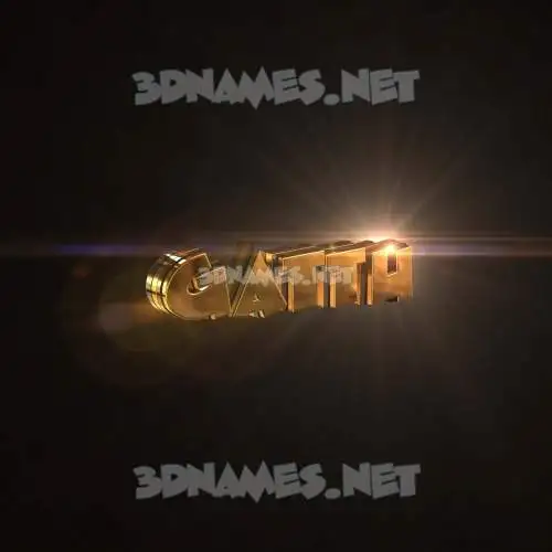 gattu in Golden Sparkle style - 3D name wallpaper