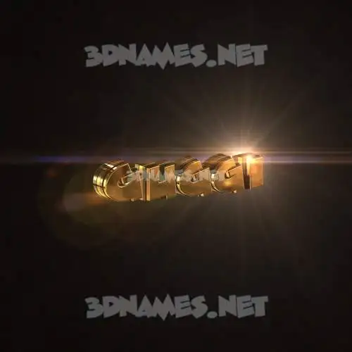 guggi in Golden Sparkle style - 3D name wallpaper guggi in Golden Sparkle style - 3D name wallpaper