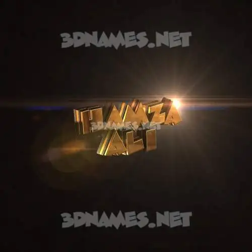 hamza ali in Golden Sparkle style - 3D name wallpaper hamza ali in Golden Sparkle style - 3D name wallpaper