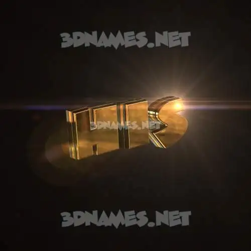 his in Golden Sparkle style - 3D name wallpaper his in Golden Sparkle style - 3D name wallpaper