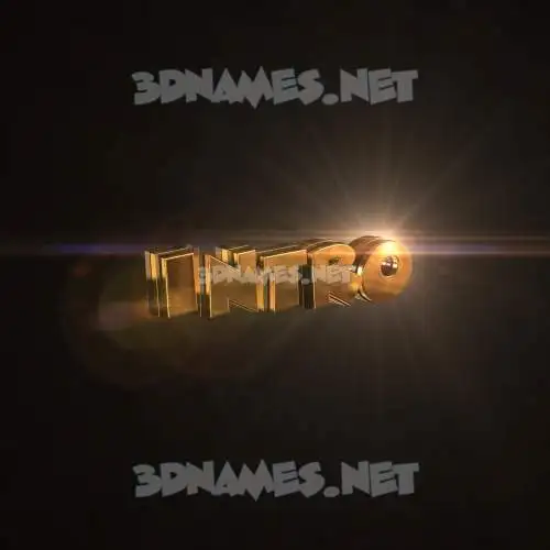 intro in Golden Sparkle style - 3D name wallpaper intro in Golden Sparkle style - 3D name wallpaper