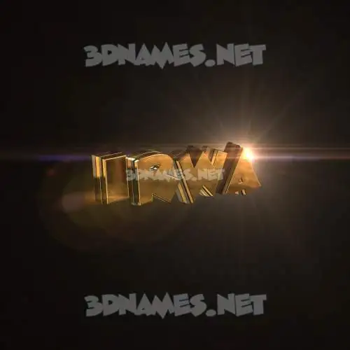 irwa in Golden Sparkle style - 3D name wallpaper irwa in Golden Sparkle style - 3D name wallpaper