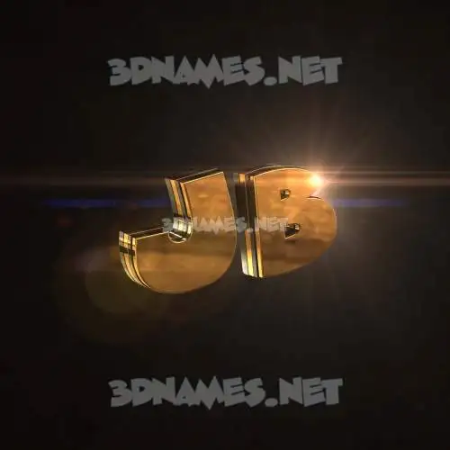 jb in Golden Sparkle style - 3D name wallpaper jb in Golden Sparkle style - 3D name wallpaper