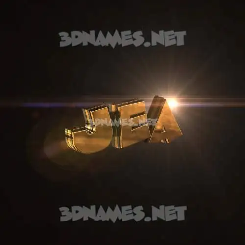 jea in Golden Sparkle style - 3D name wallpaper jea in Golden Sparkle style - 3D name wallpaper