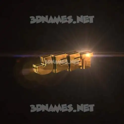 jeet in Golden Sparkle style - 3D name wallpaper