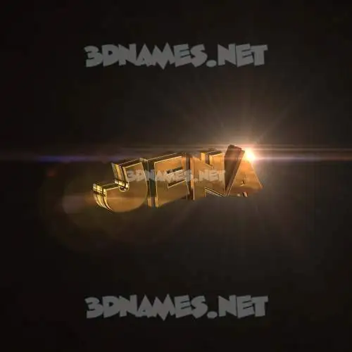 jena in Golden Sparkle style - 3D name wallpaper jena in Golden Sparkle style - 3D name wallpaper