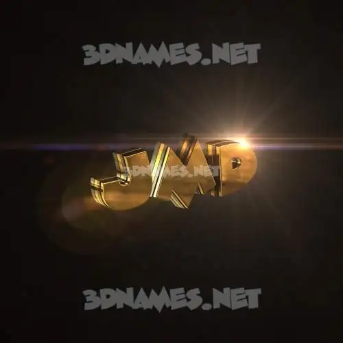jmd in Golden Sparkle style - 3D name wallpaper