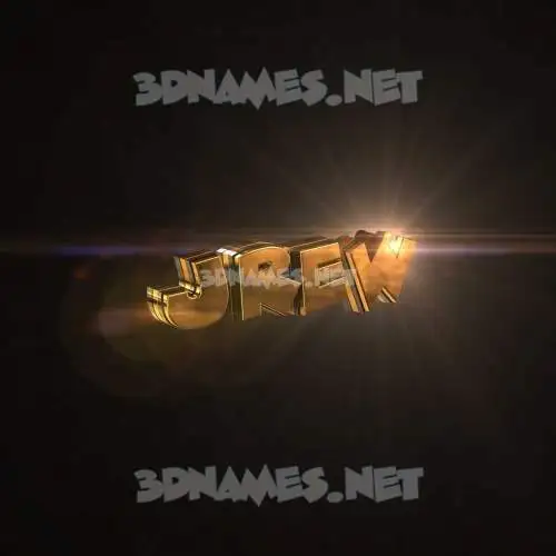 jrew in Golden Sparkle style - 3D name wallpaper