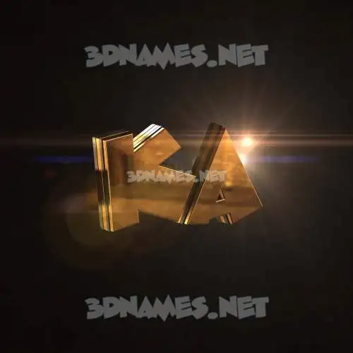 ka in Golden Sparkle style - 3D name wallpaper ka in Golden Sparkle style - 3D name wallpaper