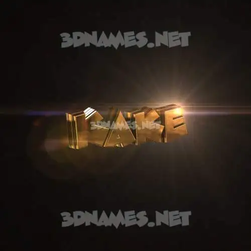 kake in Golden Sparkle style - 3D name wallpaper kake in Golden Sparkle style - 3D name wallpaper