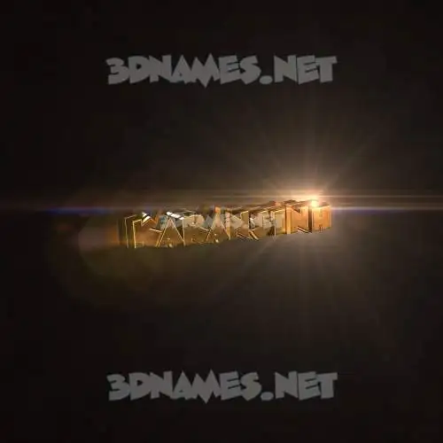 karansinh in Golden Sparkle style - 3D name wallpaper