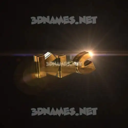 klc in Golden Sparkle style - 3D name wallpaper klc in Golden Sparkle style - 3D name wallpaper