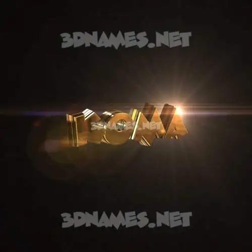 koma in Golden Sparkle style - 3D name wallpaper koma in Golden Sparkle style - 3D name wallpaper