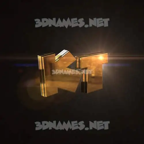 kt in Golden Sparkle style - 3D name wallpaper kt in Golden Sparkle style - 3D name wallpaper