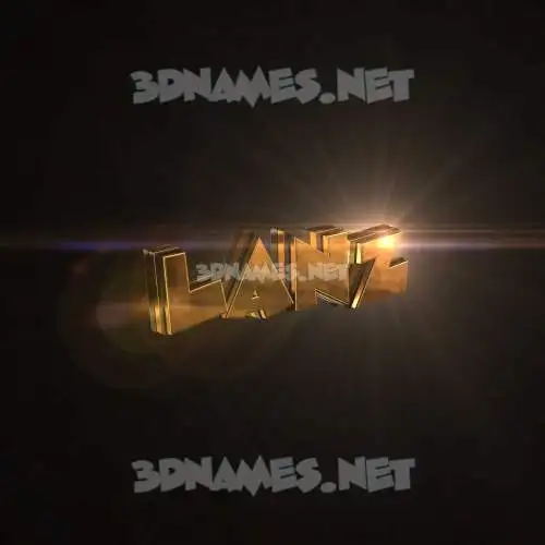 lanz in Golden Sparkle style - 3D name wallpaper lanz in Golden Sparkle style - 3D name wallpaper