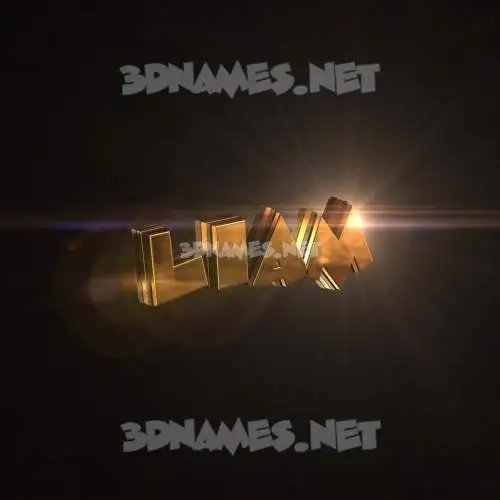 liam in Golden Sparkle style - 3D name wallpaper liam in Golden Sparkle style - 3D name wallpaper