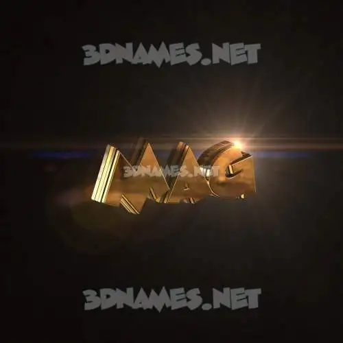 mag in Golden Sparkle style - 3D name wallpaper mag in Golden Sparkle style - 3D name wallpaper