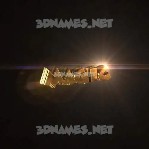 magic in Golden Sparkle style - 3D name wallpaper magic in Golden Sparkle style - 3D name wallpaper