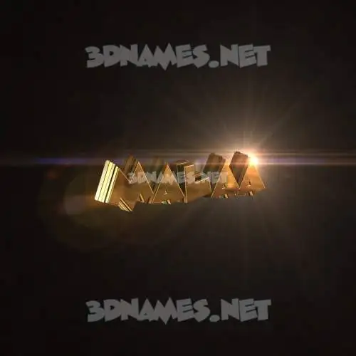malaa in Golden Sparkle style - 3D name wallpaper malaa in Golden Sparkle style - 3D name wallpaper