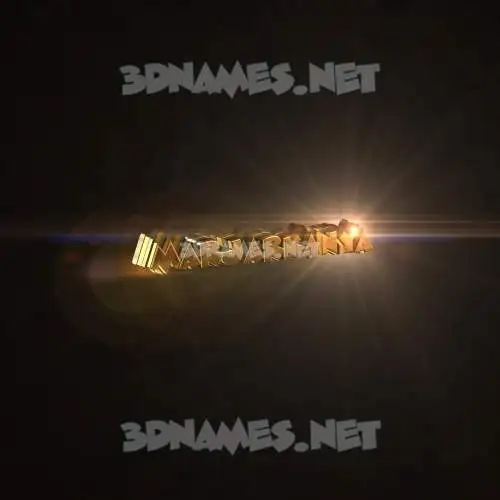 marjarkanya in Golden Sparkle style - 3D name wallpaper marjarkanya in Golden Sparkle style - 3D name wallpaper