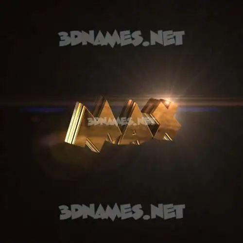 max in Golden Sparkle style - 3D name wallpaper max in Golden Sparkle style - 3D name wallpaper